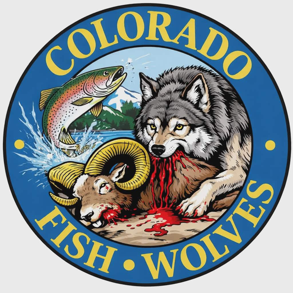 COLORADO FISH - WOLVES Sticker