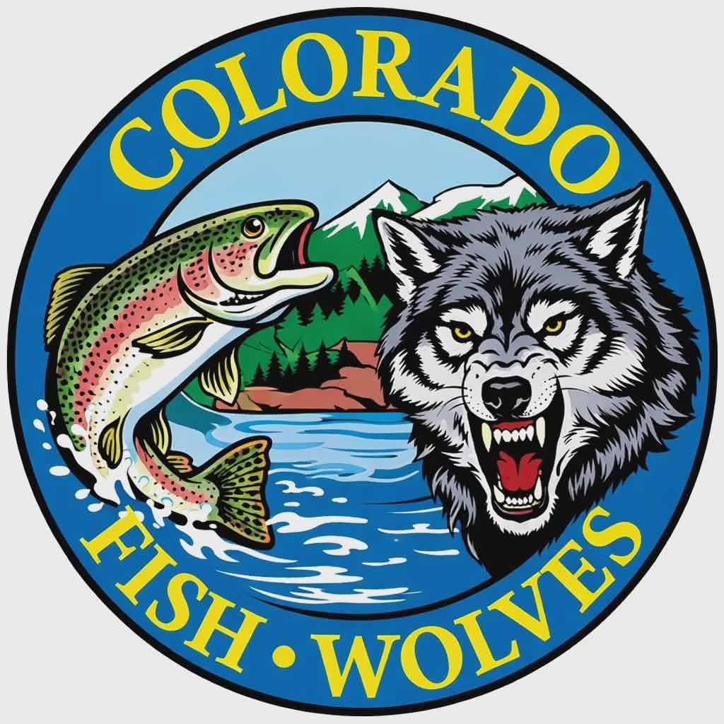 COLORADO FISH - WOLVES Sticker