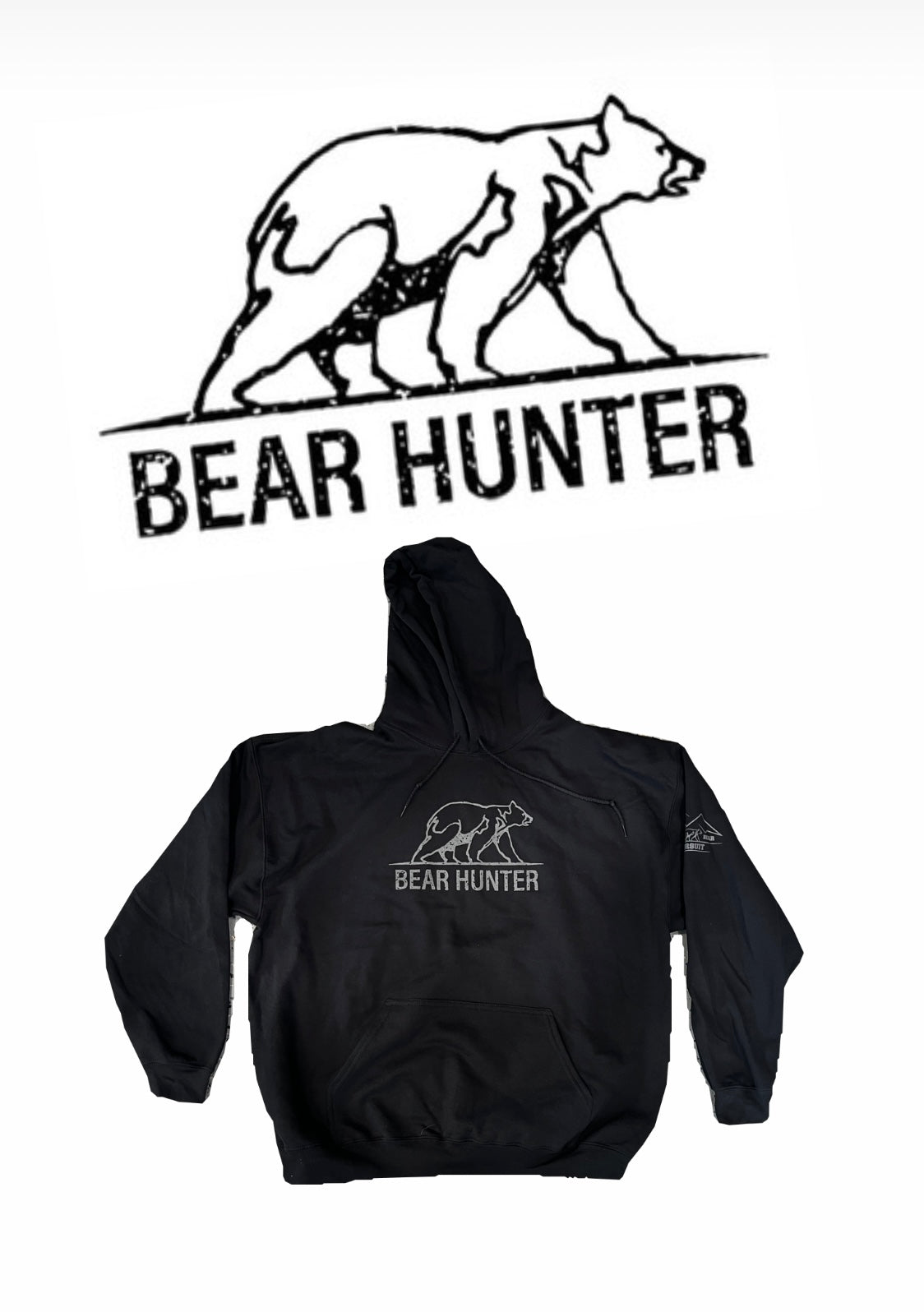 Bear Hunter Hoodie - Black