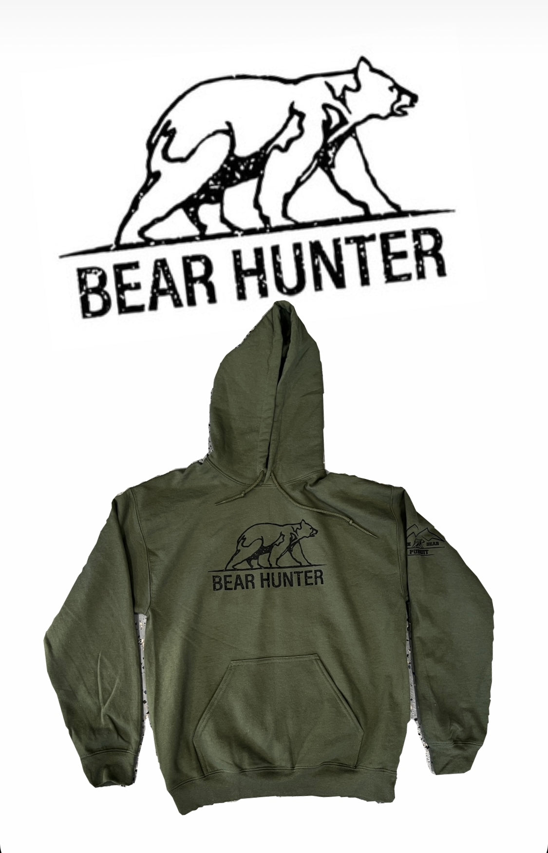 Bear Hunter Hoodie - Light Olive