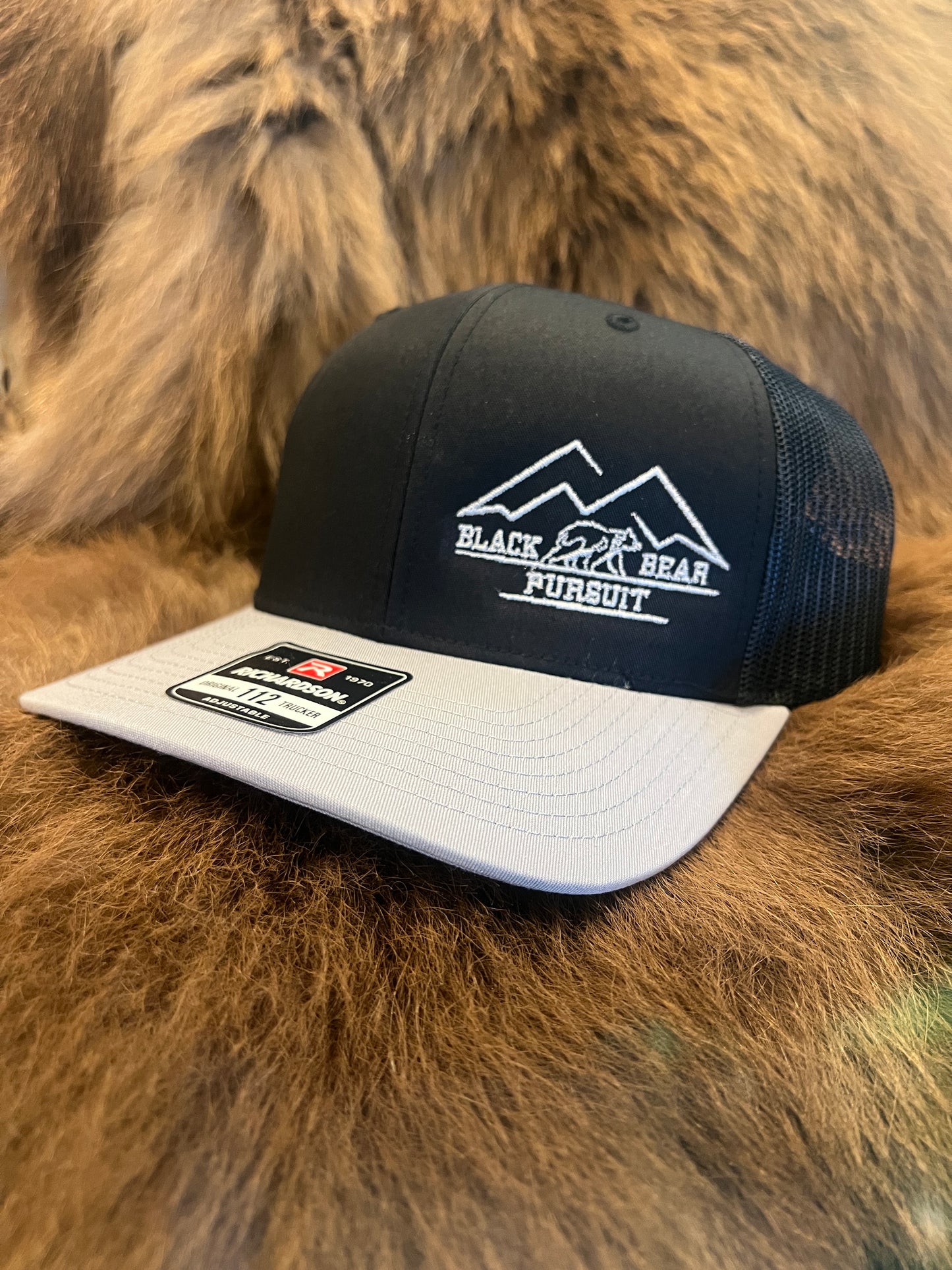 BBP Bear Original Logo Hat - Black with Grey Bill