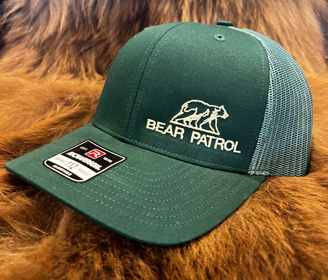 BBP Bear Patrol Logo Hat SOLID: DARK GREEN