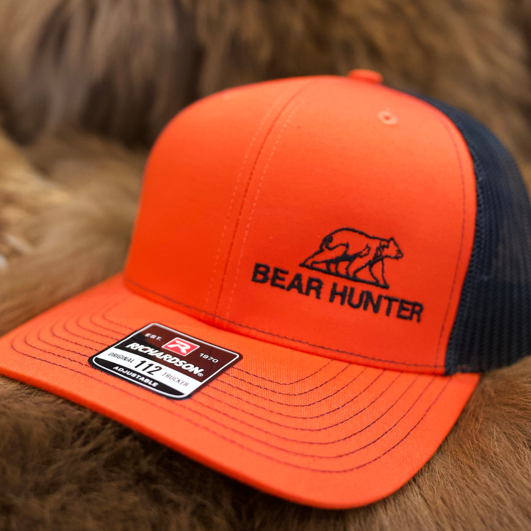 BBP Bear Hunter Logo Hat - Hunters Orange/Black