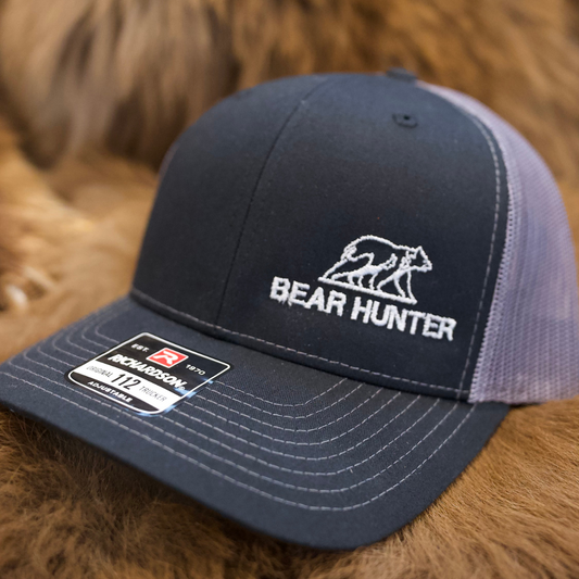 BBP Bear Hunter Logo Hat - Black/Gray